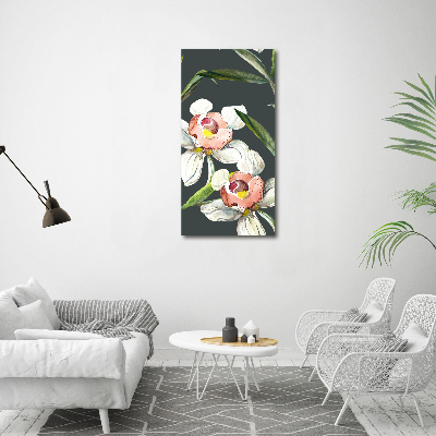 Print on acrylic Floral pattern