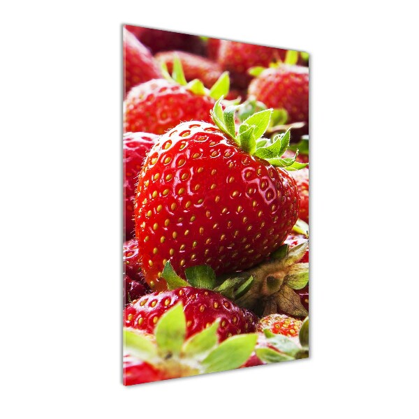 Acrylic glass print Strawberries