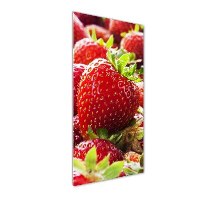 Acrylic glass print Strawberries