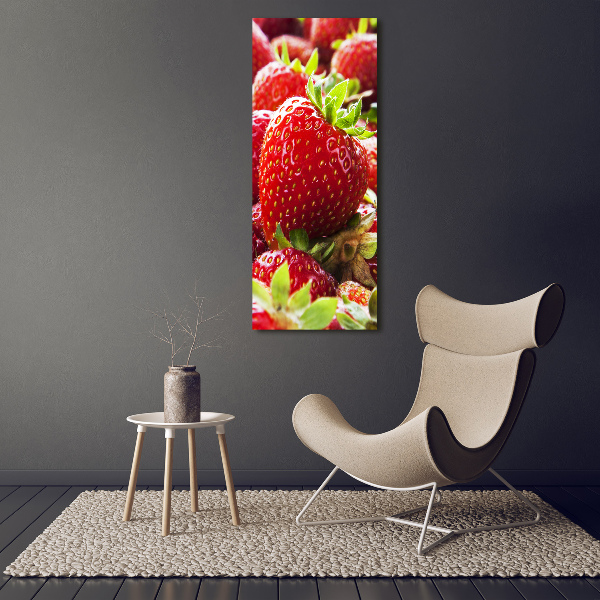 Acrylic glass print Strawberries