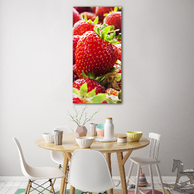 Acrylic glass print Strawberries