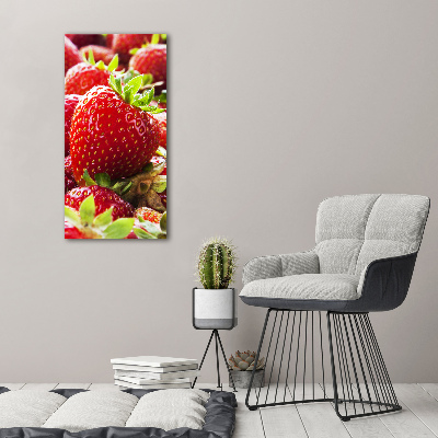 Acrylic glass print Strawberries