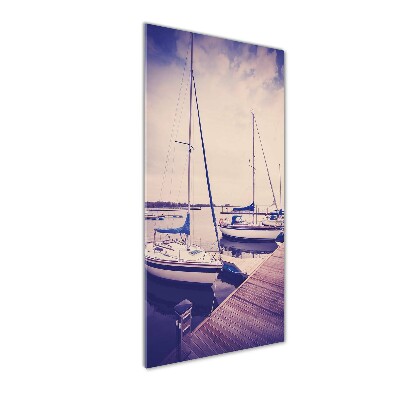 Acrylic glass print Yachts