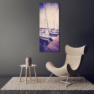 Acrylic glass print Yachts