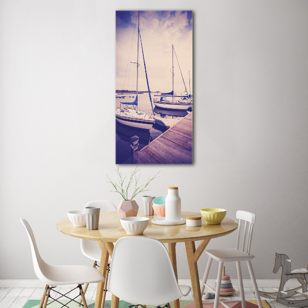 Acrylic glass print Yachts