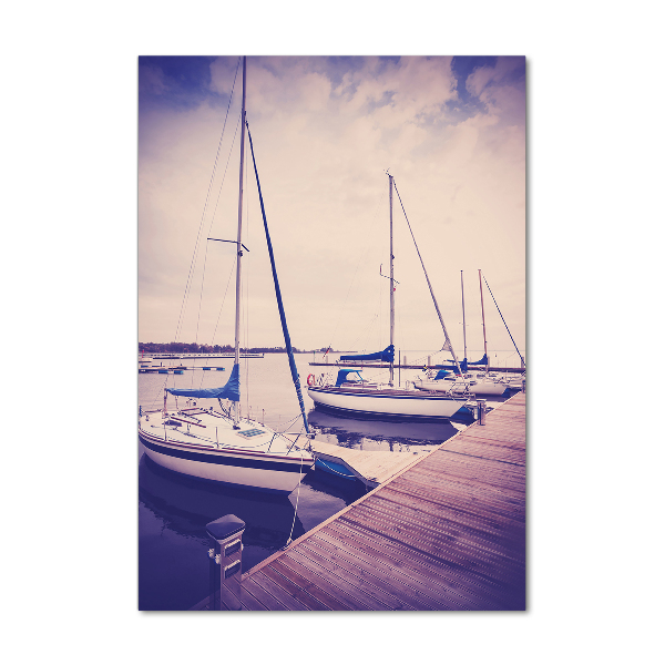 Acrylic glass print Yachts