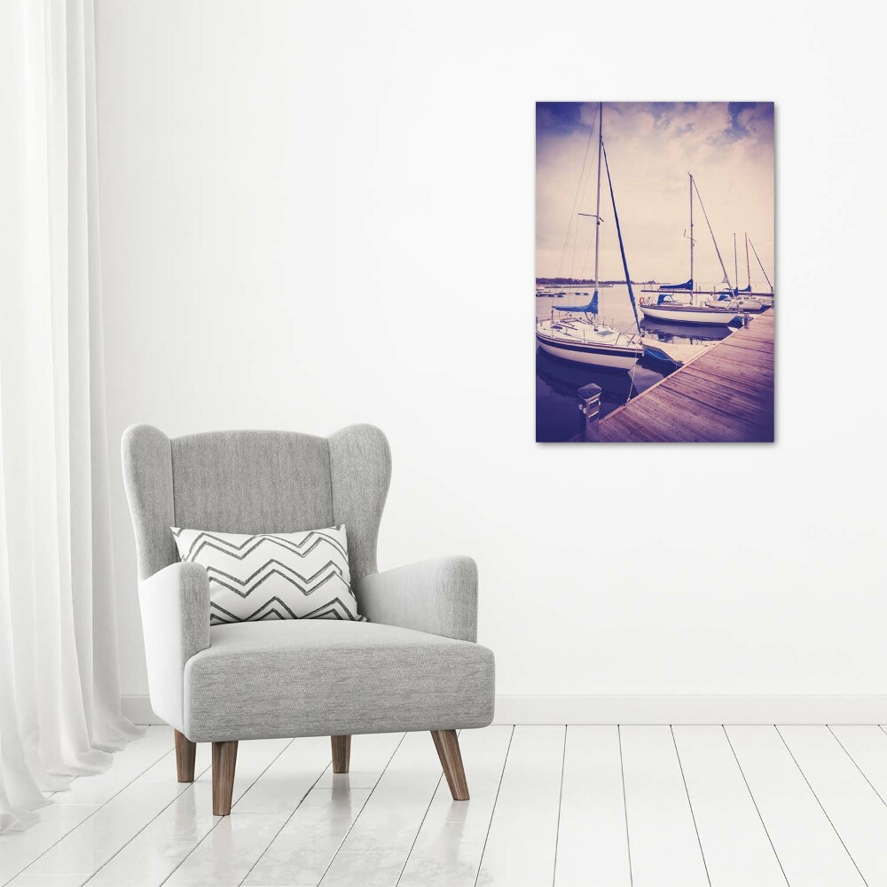 Acrylic glass print Yachts