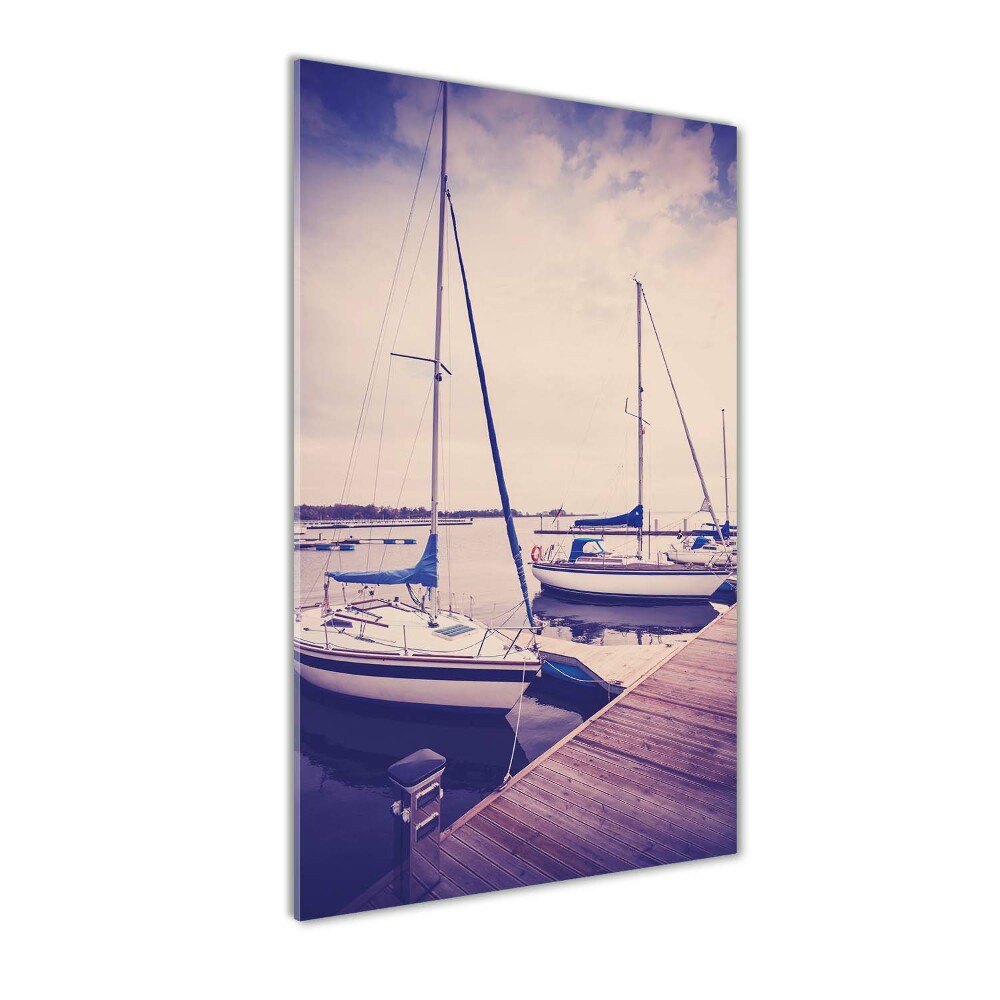 Acrylic glass print Yachts