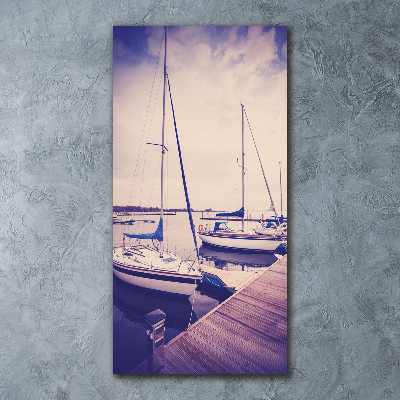 Acrylic glass print Yachts