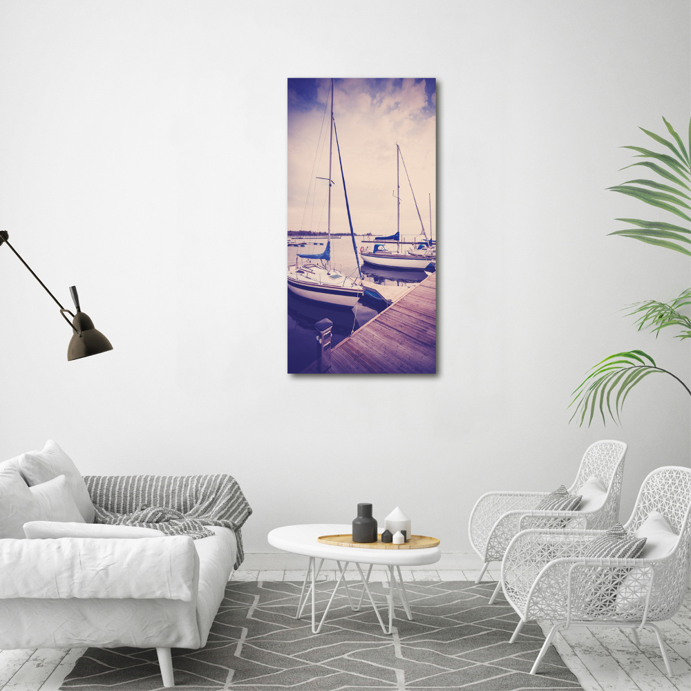 Acrylic glass print Yachts