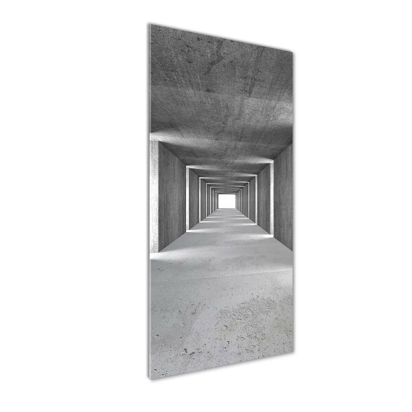 Print on acrylic glass Concrete tunnel