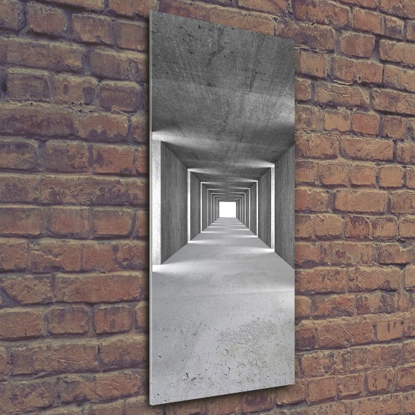 Print on acrylic glass Concrete tunnel