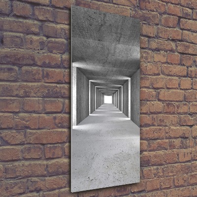 Print on acrylic glass Concrete tunnel