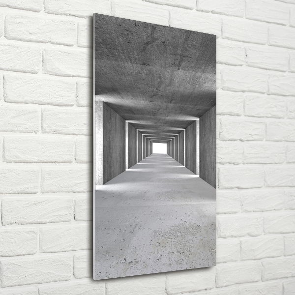 Print on acrylic glass Concrete tunnel