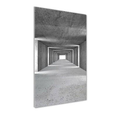 Print on acrylic glass Concrete tunnel