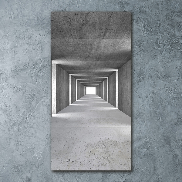 Print on acrylic glass Concrete tunnel