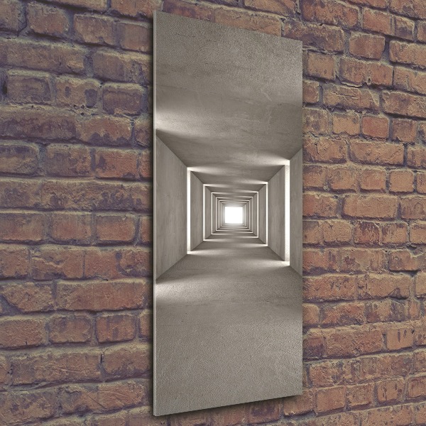 Acrylic glass print Concrete tunnel