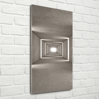 Acrylic glass print Concrete tunnel