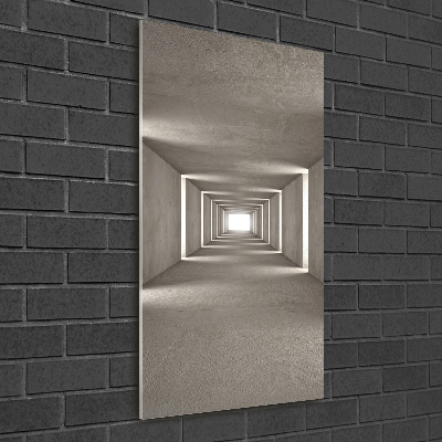 Acrylic glass print Concrete tunnel