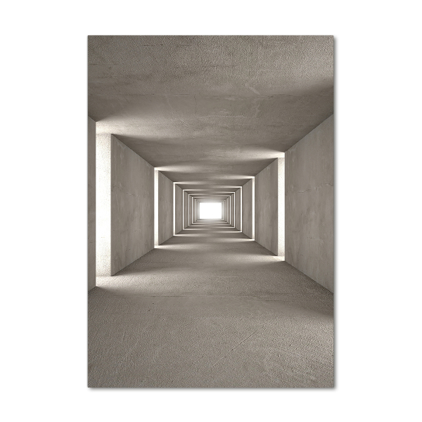 Acrylic glass print Concrete tunnel