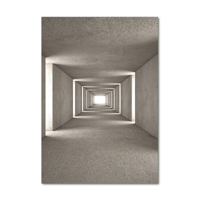 Acrylic glass print Concrete tunnel