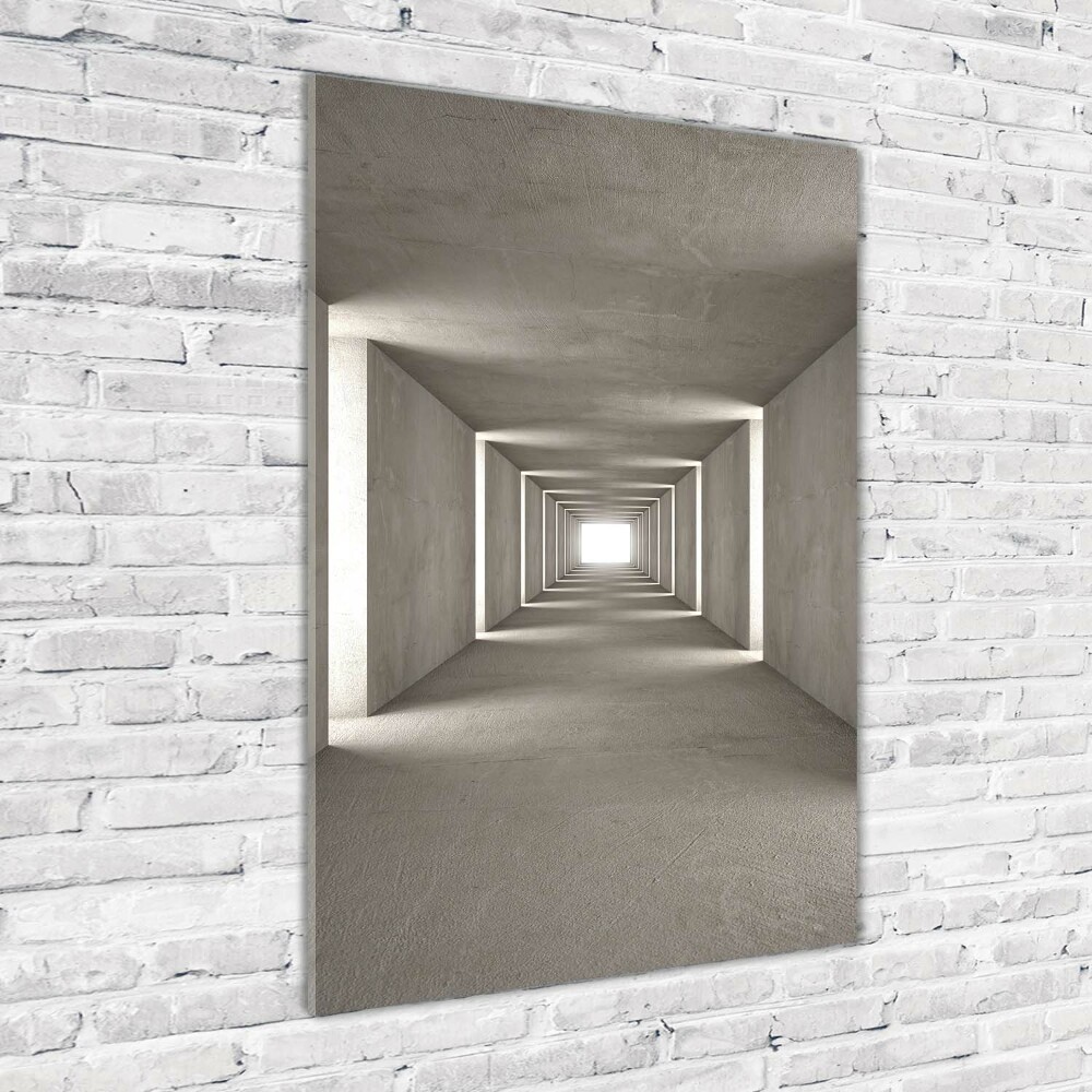 Acrylic glass print Concrete tunnel