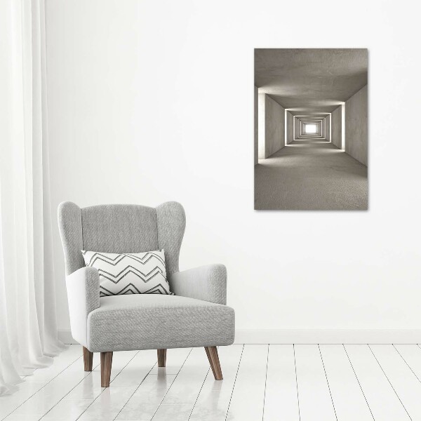 Acrylic glass print Concrete tunnel