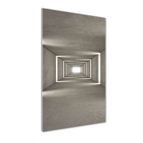 Acrylic glass print Concrete tunnel