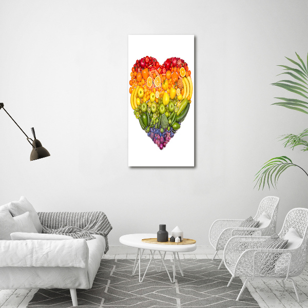 Print on acrylic Fruit heart