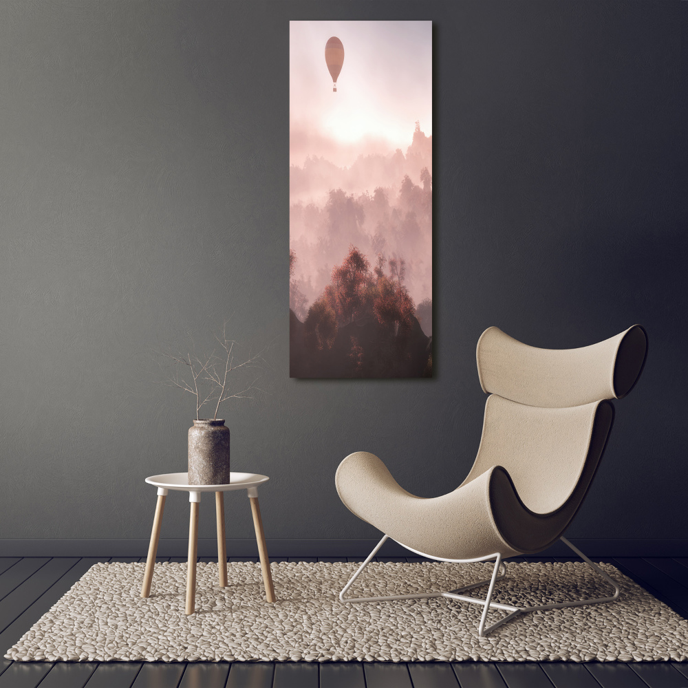 Wall art acrylic Flying forest balloon