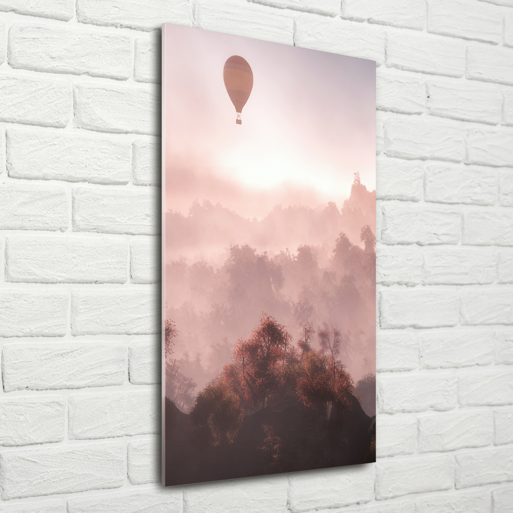 Wall art acrylic Flying forest balloon