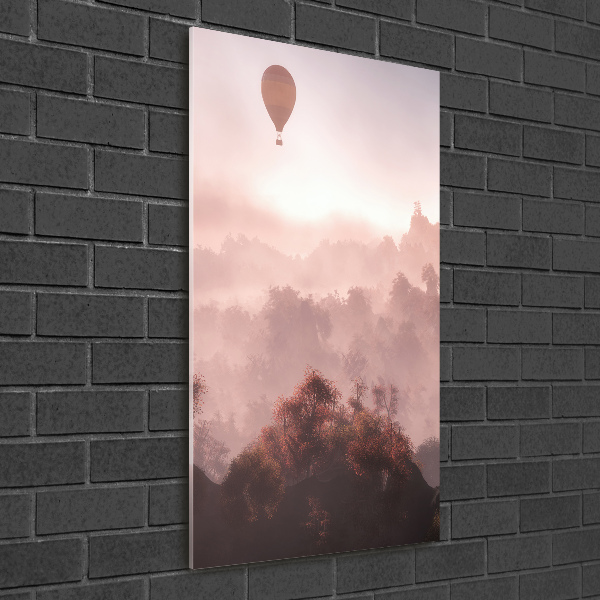 Wall art acrylic Flying forest balloon