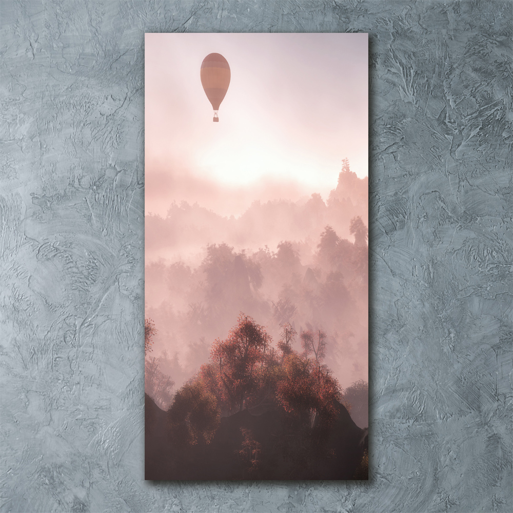 Wall art acrylic Flying forest balloon