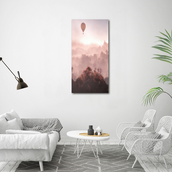 Wall art acrylic Flying forest balloon