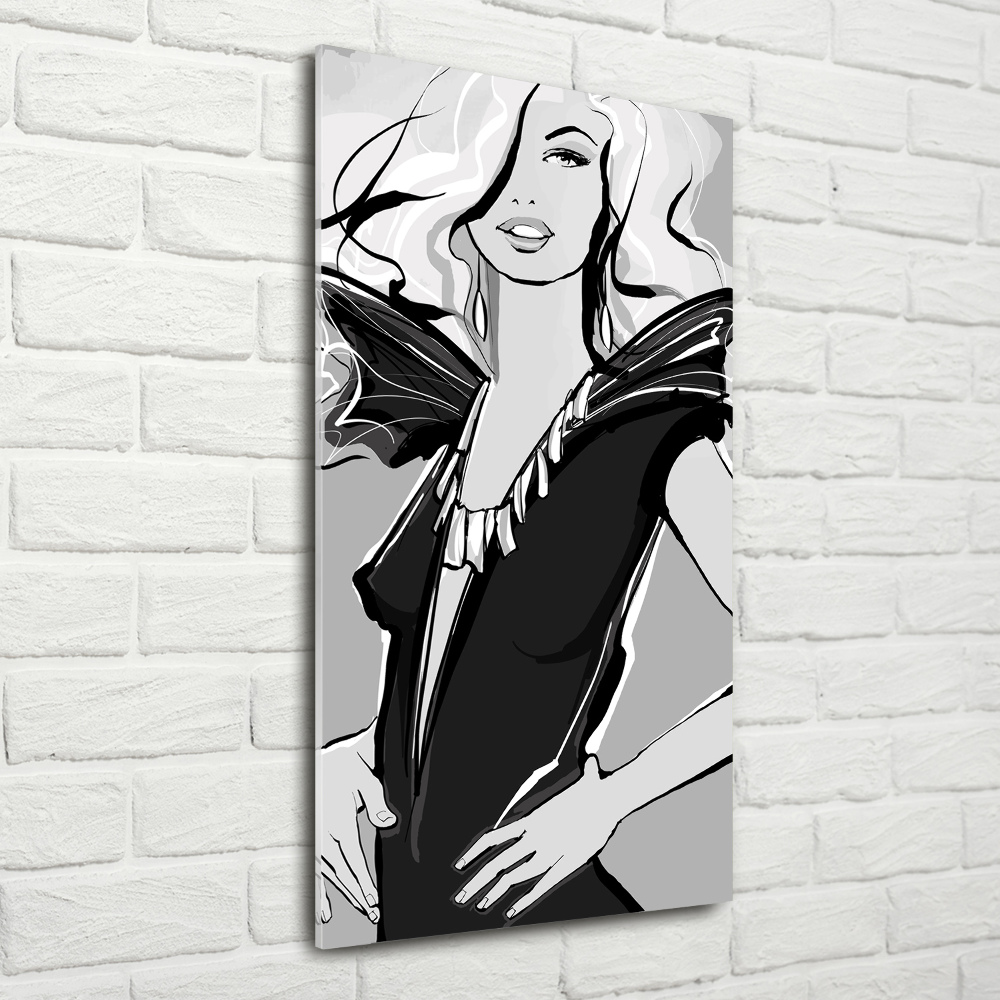 Acrylic glass print Fashion illustration