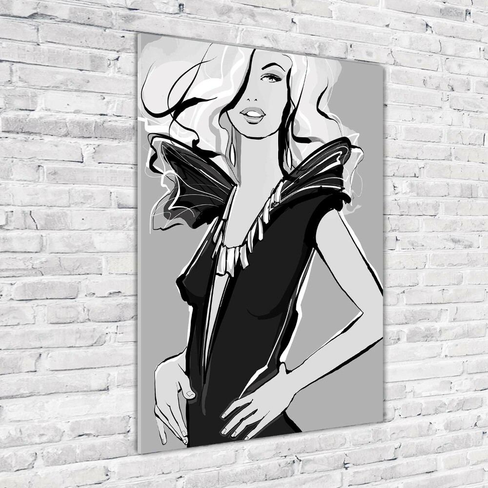 Acrylic glass print Fashion illustration