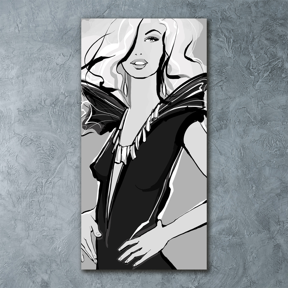 Acrylic glass print Fashion illustration