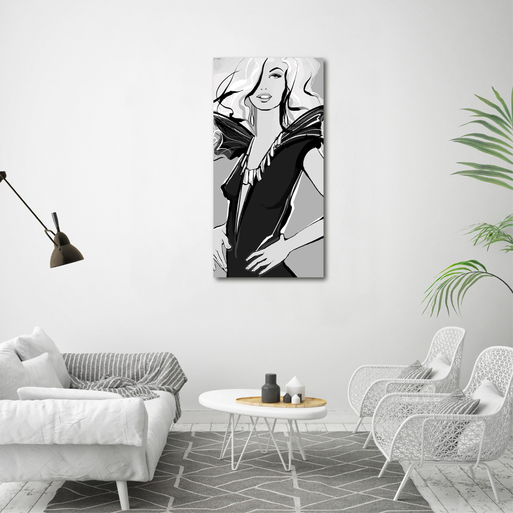 Acrylic glass print Fashion illustration