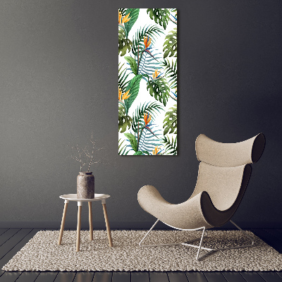 Print on acrylic Tropical leaves