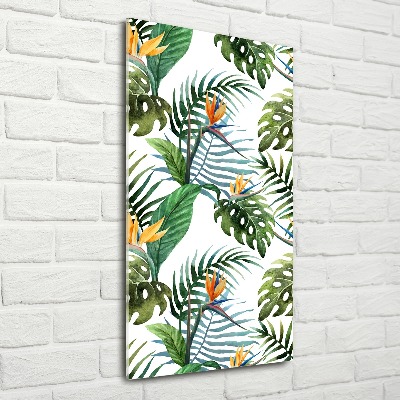 Print on acrylic Tropical leaves