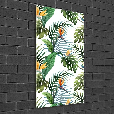 Print on acrylic Tropical leaves