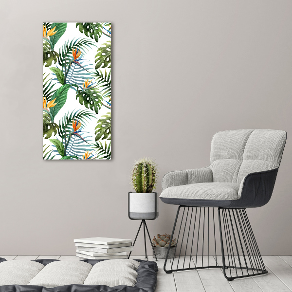 Print on acrylic Tropical leaves