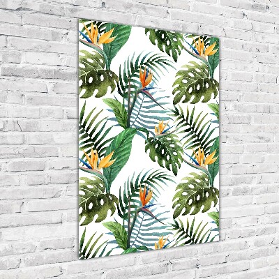 Print on acrylic Tropical leaves