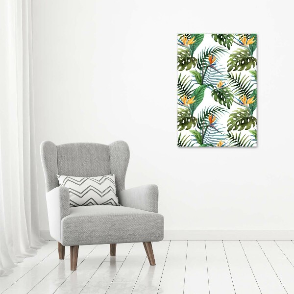 Print on acrylic Tropical leaves