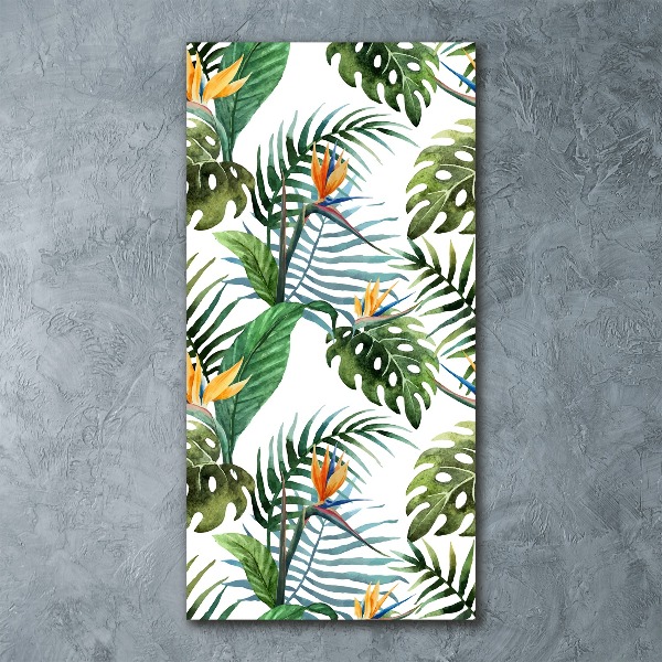 Print on acrylic Tropical leaves