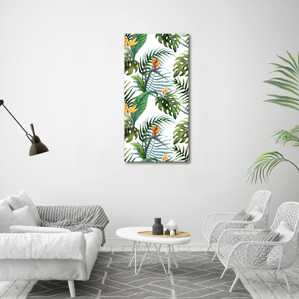 Print on acrylic Tropical leaves