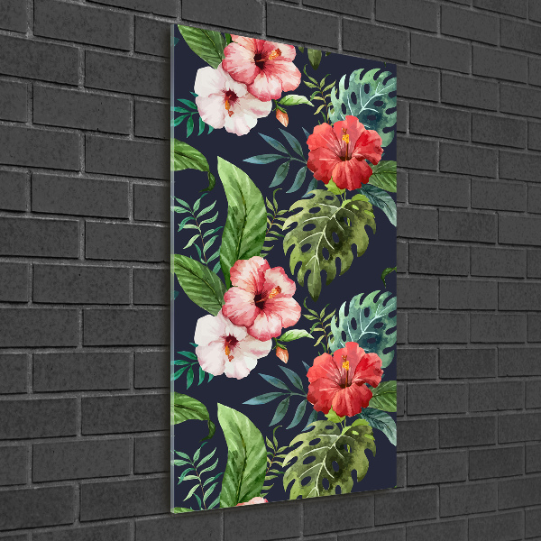 Print on acrylic Hawaiian pattern