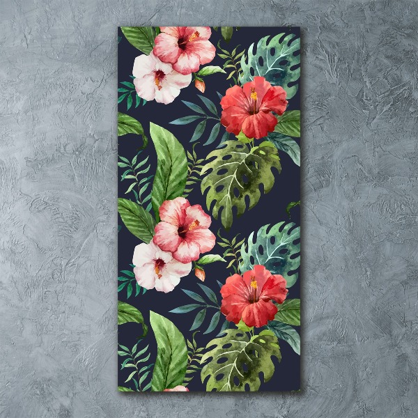 Print on acrylic Hawaiian pattern