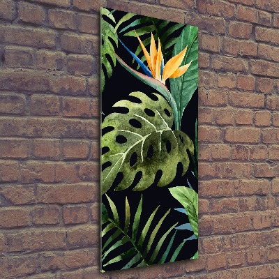 Wall art acrylic Hawaiian pattern