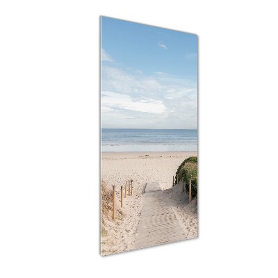 Acrylic wall art Path to the beach